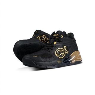Tênis De Vôlei Fixch Lunatic Black Gold Mid-Ouro Preto , 43