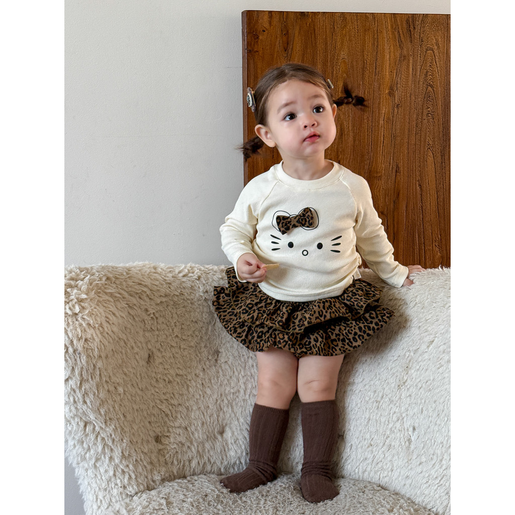 Meninas de manga comprida camiseta primavera outono estilo ocidental crianças Super bonito Casual camisa de fundo topo r