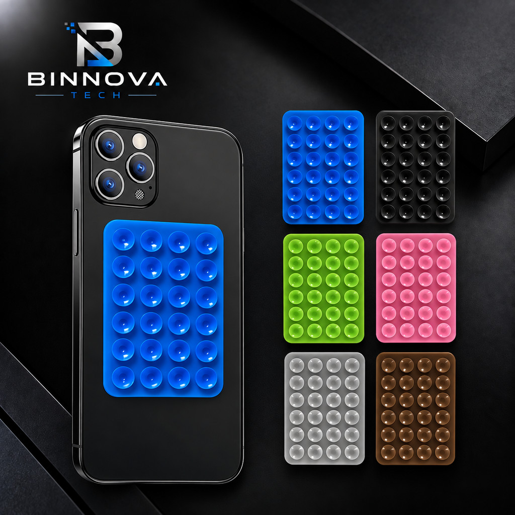 Suporte Universal de Silicone com Ventosa para Celular 5,5 CM 8 CM ou Mais