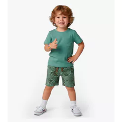Conjunto Infantil Camiseta Com Bermuda Select Verde