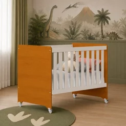 Berço Evolution 4 em 1 | 100% MDF para Colchão 130x70 cm | Branco Fosco| Savana