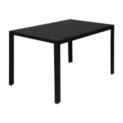 Mesa para Jardim de Alumínio Grumari Preto
