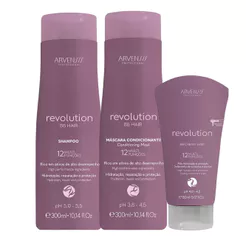 Kit Arvensis BB Hair Revolution Shampoo 300ml + Máscara Condicionante 300ml + Leave-In 150ml