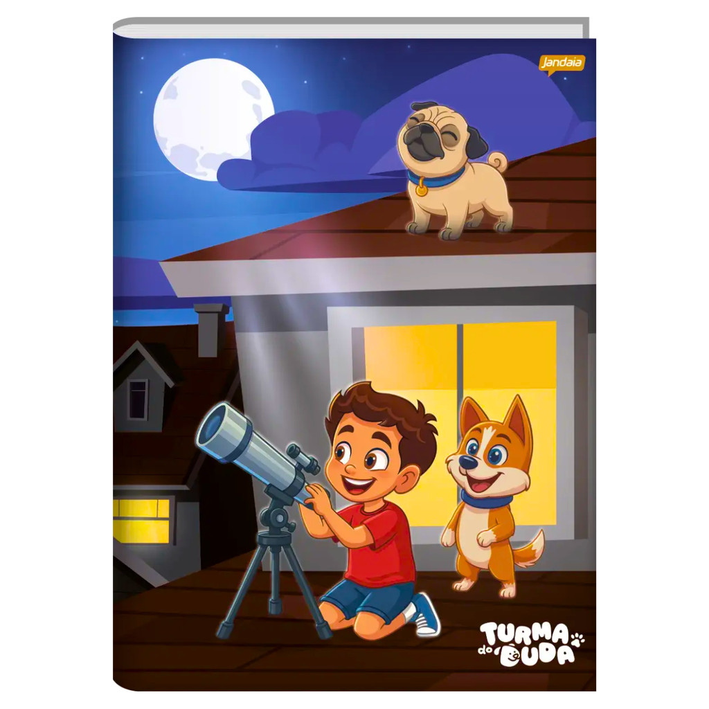 Kit Com 04 Cadernos Brochura 80 Folhas Turma do Duda - Jandaia — imagem 2 de 2
