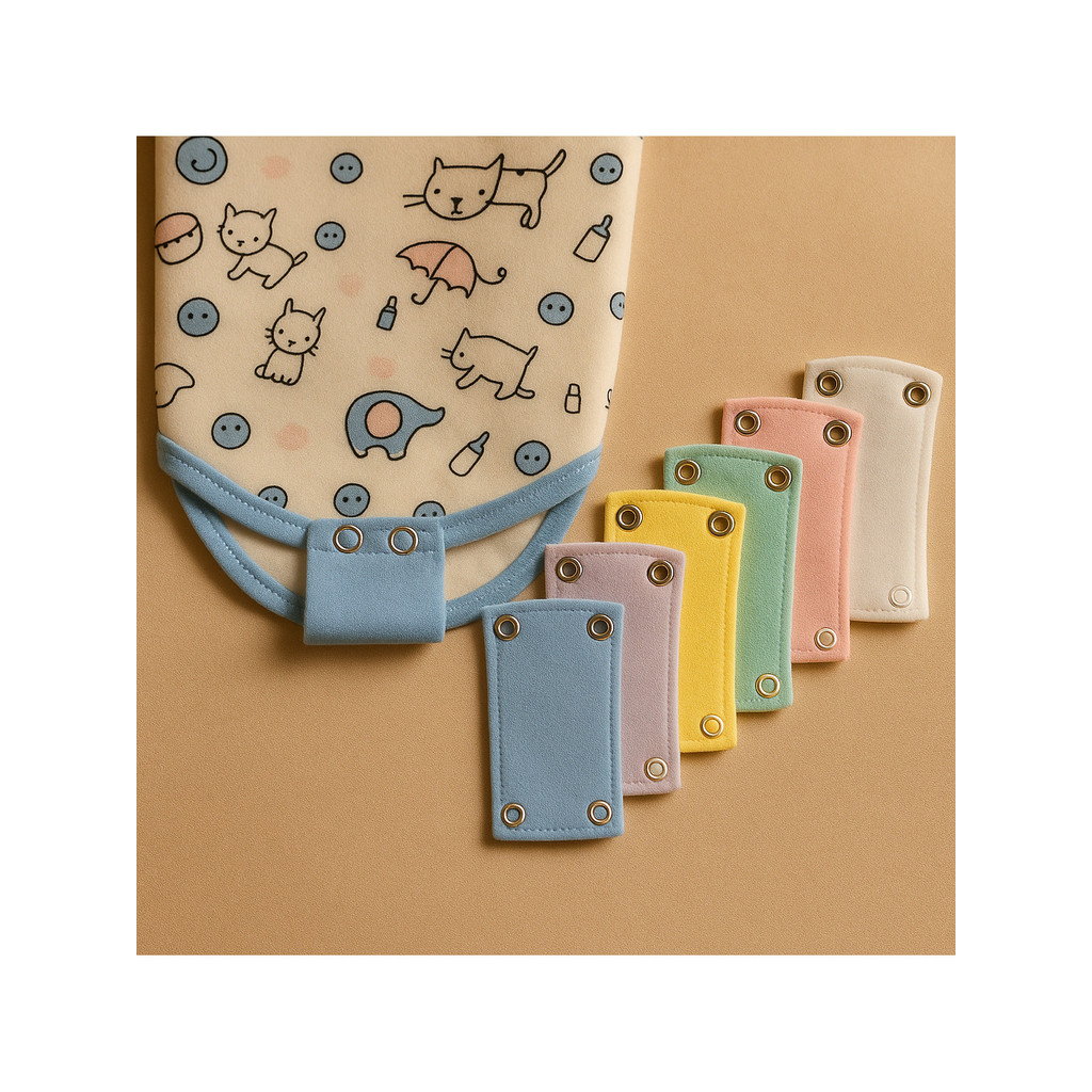 Kit c/ 3 ou 4 Extensor Body Bebê 100% Algodão Menino Menina Alongador Enxoval Maternidade Bori