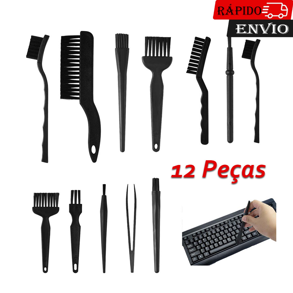 Limpeza 12 em 1 Pincéis Antiestáticos Multiuso para Teclado Placas-mãe Telefone Laptop MacBook Computador