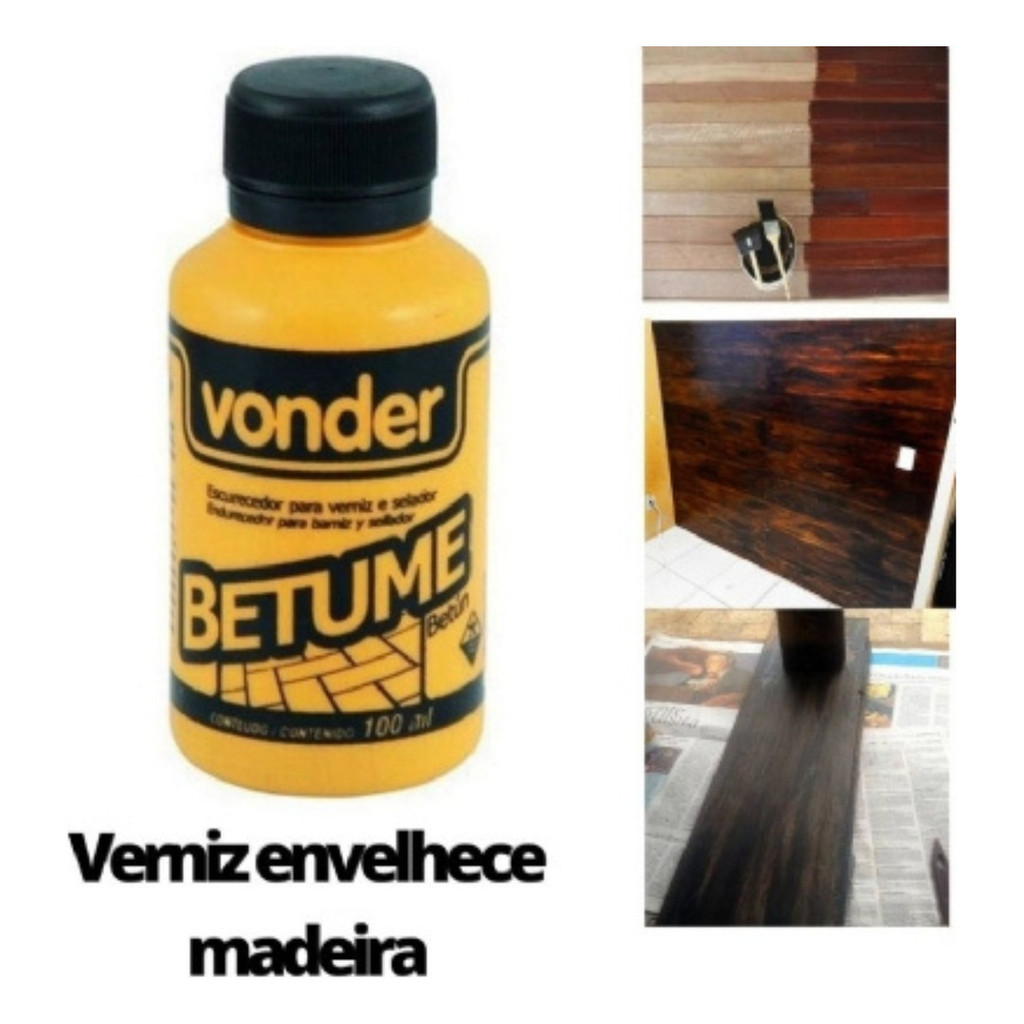 Kit 2 Betume de 100ml Original Vonder- Envelhecedor Madeira