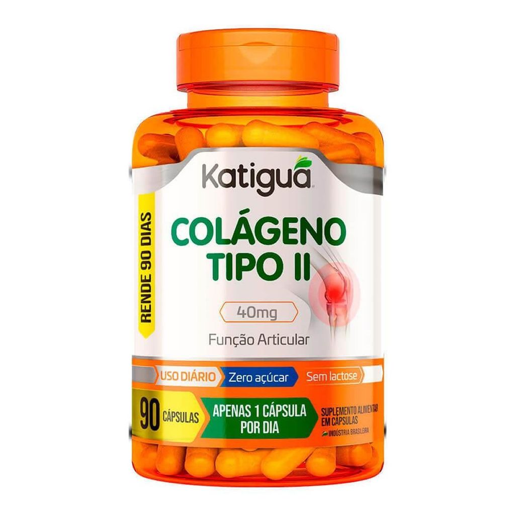 Colágeno Tipo II 40mg - 90 Cápsulas - Katiguá em Oferta na Shopee