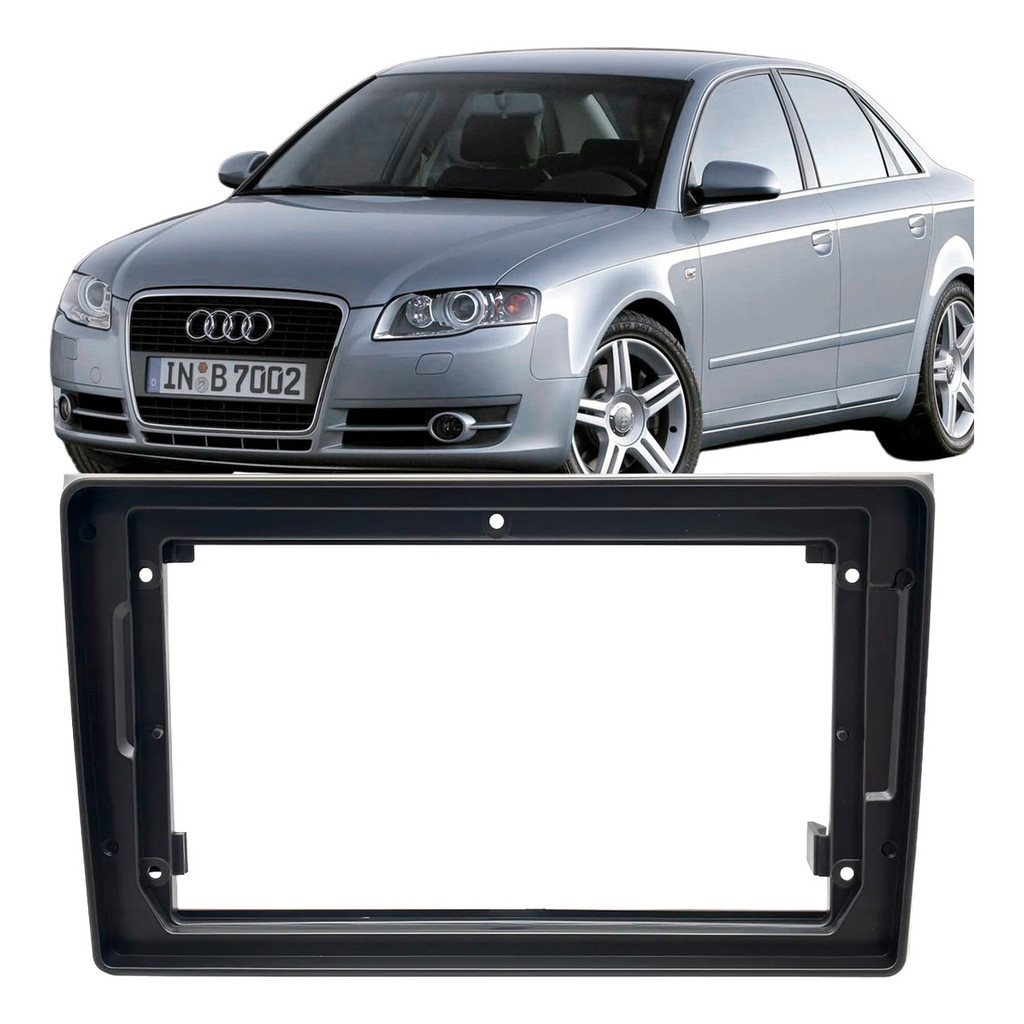 Moldura Central Multimidia 9'' Audi A4 2003 A 2007
