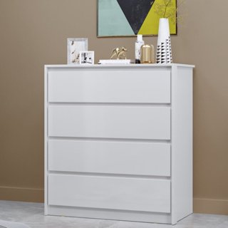 Cômoda 4 Gavetas em Mdp 89x92cm Carla Branco em Oferta na Shopee