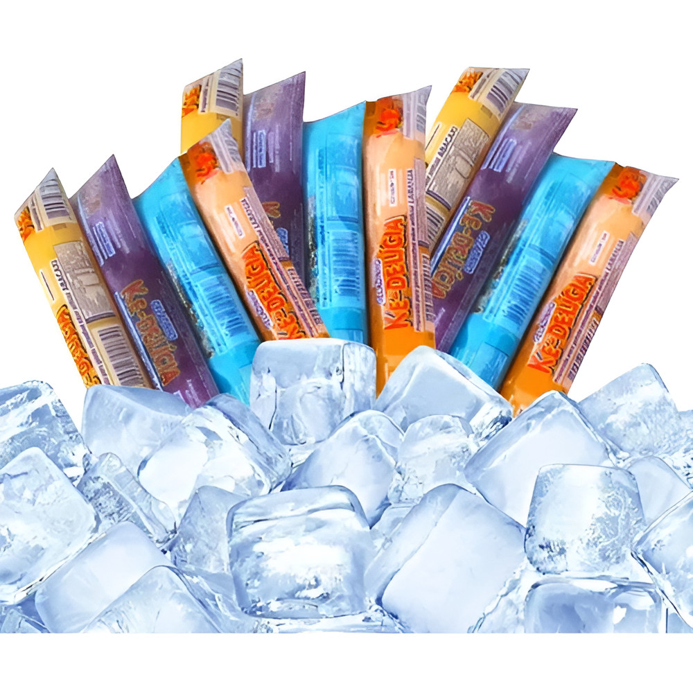 Kit 120 Unidades de Chup-Chup Geladinho Sacolé Juju Gelinho Dudu Dindim Refresco Sache 55ml em Oferta na Shopee
