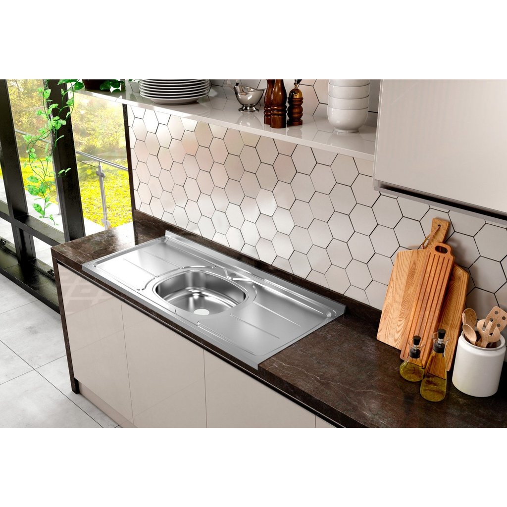 Pia de Cozinha em Aço Inox de 140cmx53cm Concretada sem Válvula Plus 30 140cm x 53cm em Oferta na Shopee