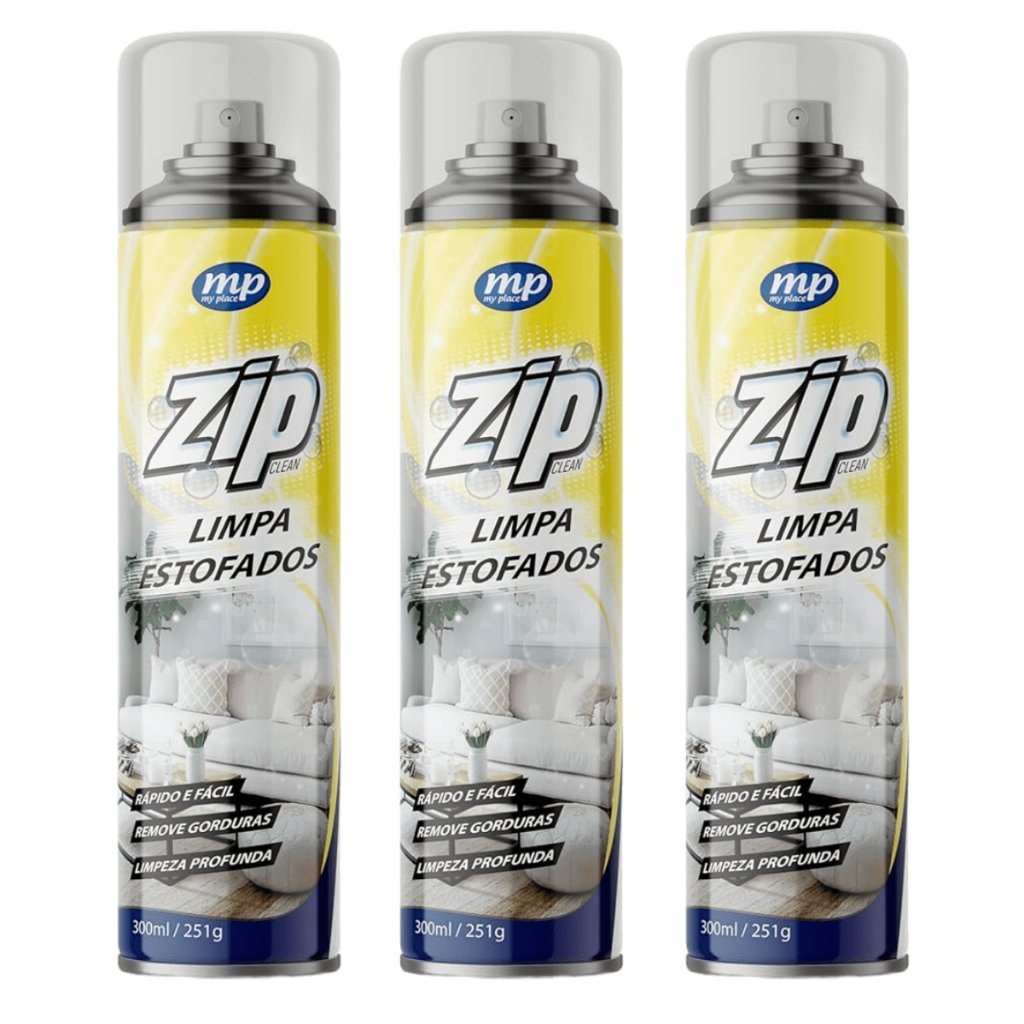 Kit com ate 3 Spray Limpa Estofados Zip 300ML em Oferta na Shopee