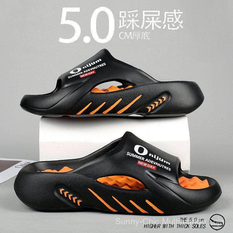 Sandálias Esportivas De Verão Masculinas Massagem Praia Antiderrapante Dupla Utilização Vietnã Chinelos Casuais