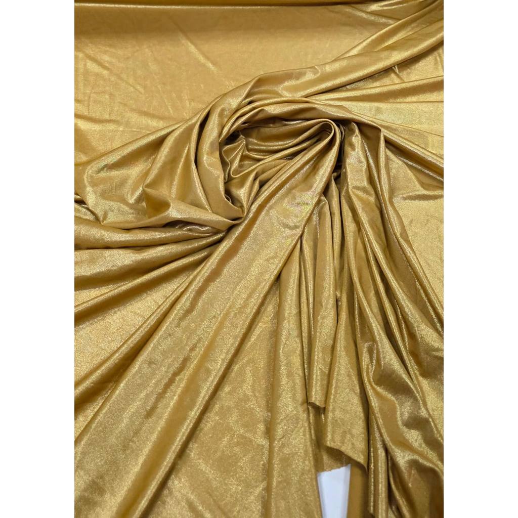 Tecido Malha Vinil Cirrê Dourado em Oferta na Shopee