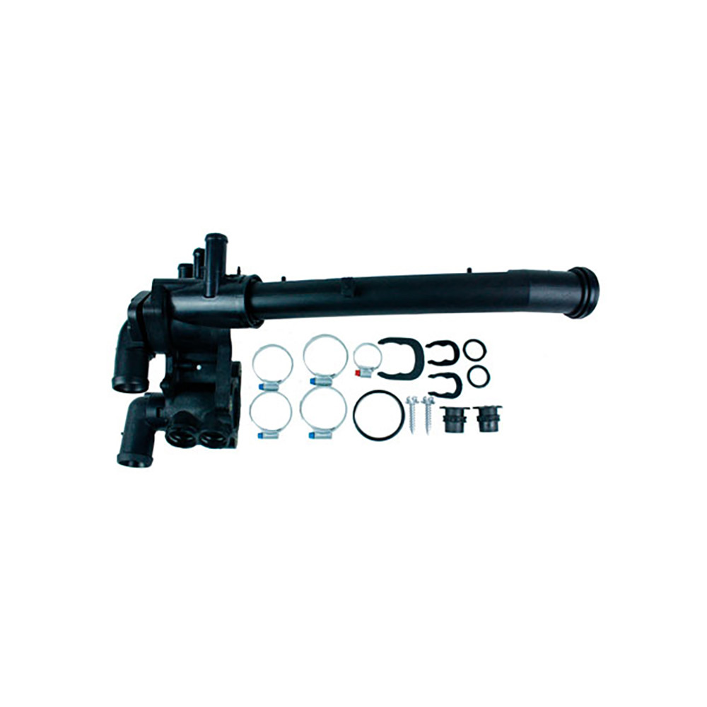 Conjunto Carcaça da Válvula Termostática S/ Sensor S/ Válvula Volkswagen Motor Gol G5 09/13 Kit&Cia