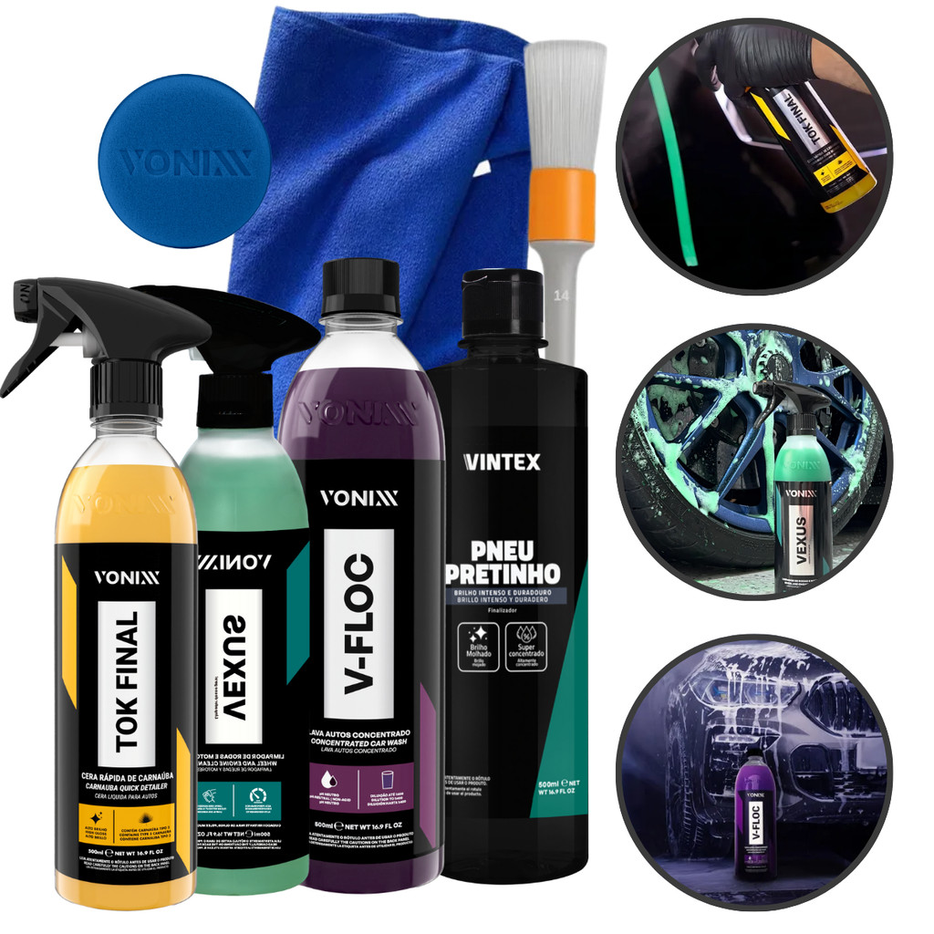 KIT SHAMPOO V-FLOC CERA TOK FINAL VEXUS VONIXX PRETINHO VINTEX
