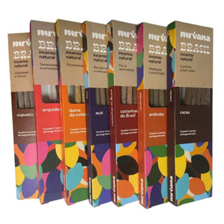 Incensos Nirvana — Linha Brasil: Essências Naturais Inspirados na Natureza Brasileira em Oferta na Shopee
