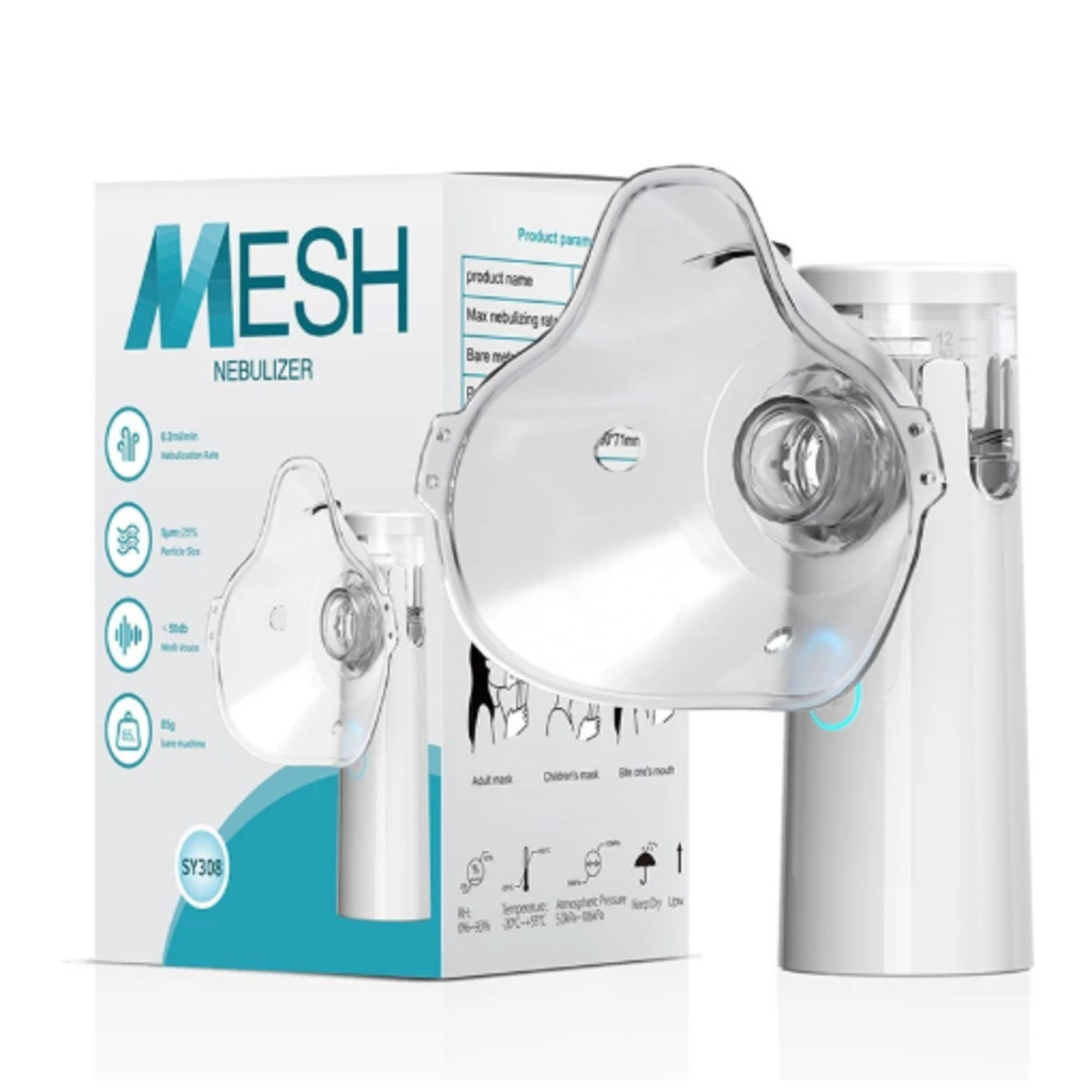 Máquina Nebulizadora Portátil Inalador Nebulizador Adulto Infantil Silencioso atlas