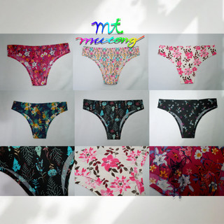 kit com 3/5/8/12 Calcinha feminina sem costura NORMAL 3 cm estampada biquíni tanga/1164
