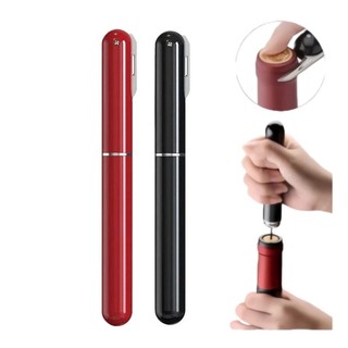 Abridor de Vinho e garrafa Pneumático inox, Preto, Bomba de Ar com Agulha