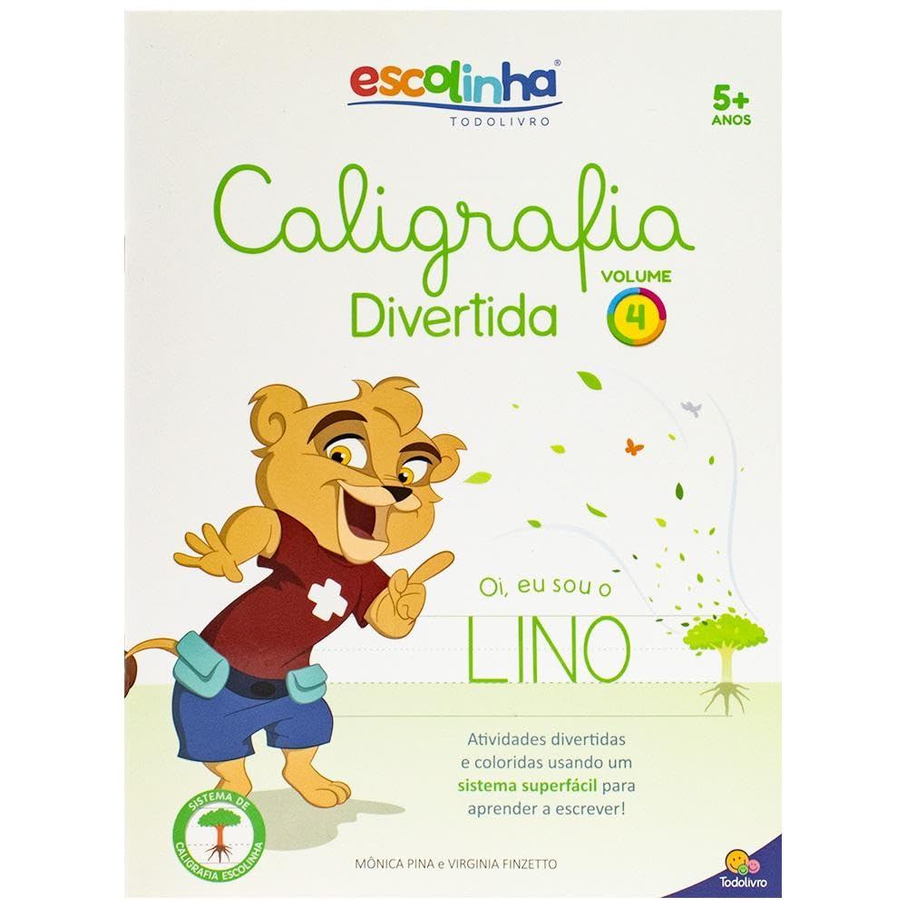 Escolinha | Caligrafia Divertida | Volume 4 | Capa Brochura