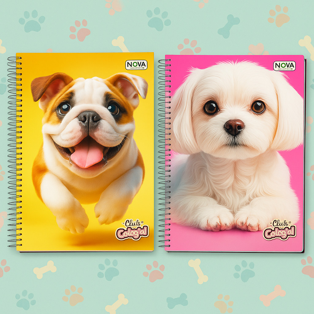 Caderno de 10 Matérias com 160 Folhas Feminino - Capa Sortida em Oferta na Shopee