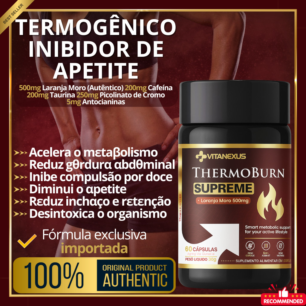 [Original] Termogênico Queima Potente Det?x | Fórmula Completa Com Laranja Moro - Vitanexus