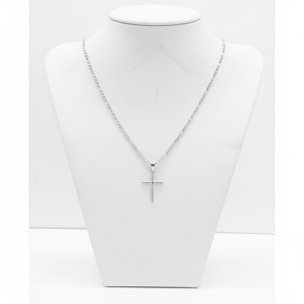 Conjunto Masculino Corrente + Pulseira 60cm Aço Inoxidável 316L Prateado – Estilo e Durabilidade