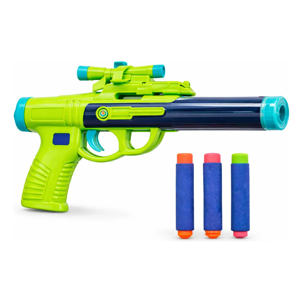 Pistola Lançadora De Água E Dardos Infantil 2 Em 1