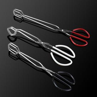 Braçadeira de carvão de aço inoxidável para churrasco ao ar livre braçadeira de carvão tesoura de cozinha braçadeira de 