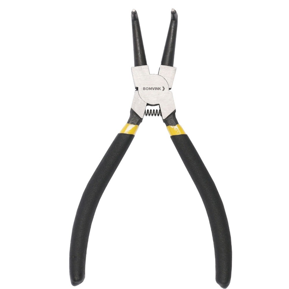 Alicate para anéis interno bico curvo 7" - BOM-1616 Bomvink