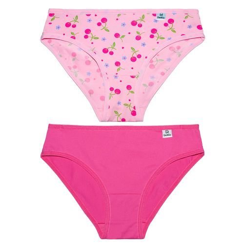 DelRio Kit 2 Calcinhas Biquini Infantil de Sensitive Est. Capivara
