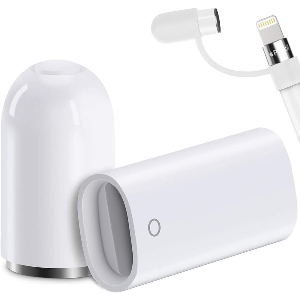 Capa Magnética de Substituição e Adaptador de Carregador para Apple Pencil 1ª Ge