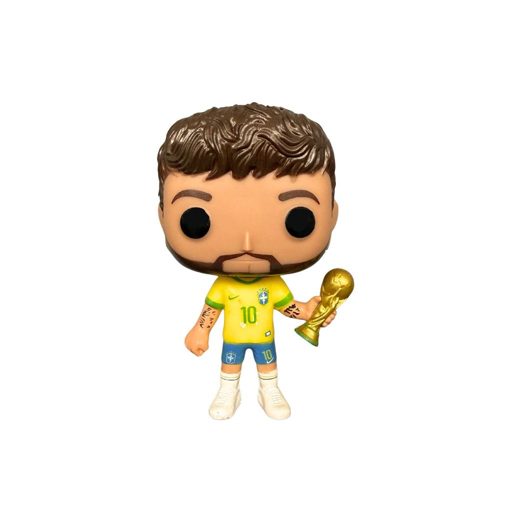 Boneco Colecionável Neymar Jr. Acompanha caixa
