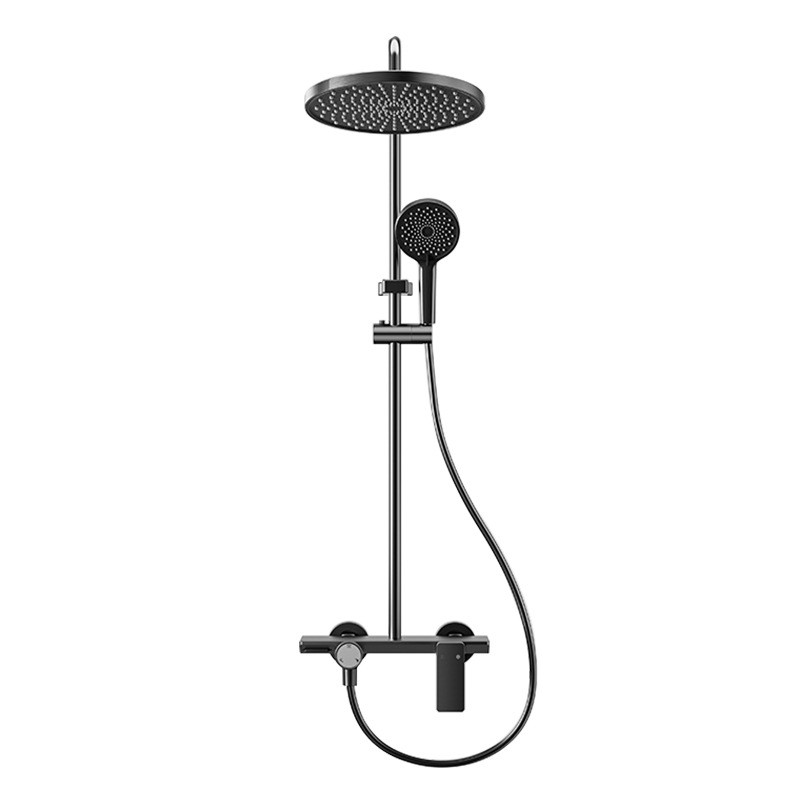 Chuveiro Sprinkler conjunto pistola de pulverização Hotel engenharia chuveiro banheiro doméstico atacado redondo cinza