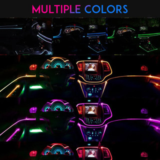 【Design Elegante】[Bright Interior Decor] Luz LED para Carro/Iluminação de Ambiente/Decoração Interna com Fio Luminoso