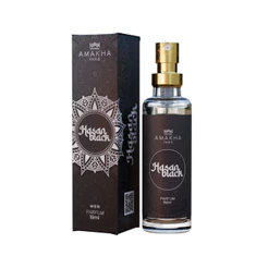 Hasan Black Parfum 15ml Masculino - Presença Marcante para Noites Intensas | Amakha Paris
