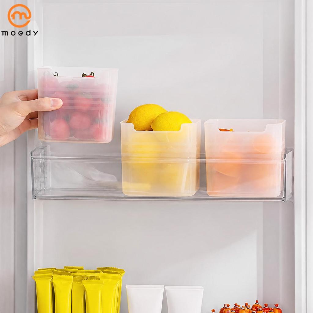 10 Pçs Geladeira Porta Lateral Recipiente De Armazenamento Organizador Caixa Para Alimentos Tempero Condimento Frutas Al