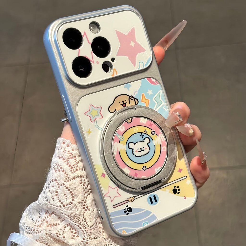 Capa de Telefone Line Puppy para Samsung Galaxy A27 A37 A36 M36 F36 A35 A34 A33 M32 A31 A26 A25 A24 A23 A22S Capa Macia