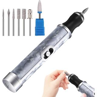 Lixadeira de Unha Elétrica Recarregável Profissional 4 Velocidades Manicure Pedicure Sem …