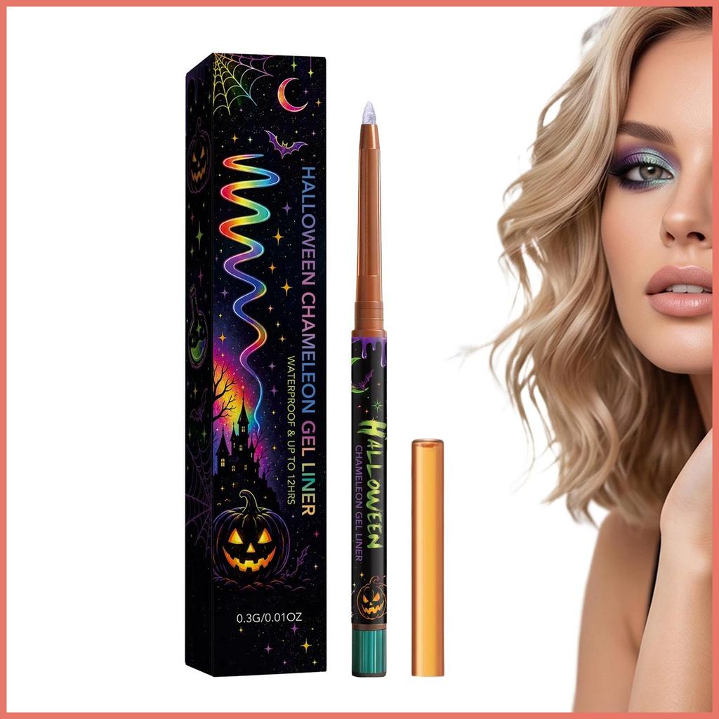 Delineador De Olhos Para Halloween , Tinta Líquida Altamente Pigmentado Que Muda De Cor Festa , Mulheres , Meninas , Enc