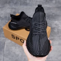 Sapatos De Coco Unissex Respiráveis De Tamanho Grande , Básico , Versátil , Malha Voadora , Esportes , Tênis Casuais Par
