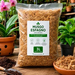 3 Litros Musgo Esfagno Orgânico Substrato Orquídeas Sphagnum