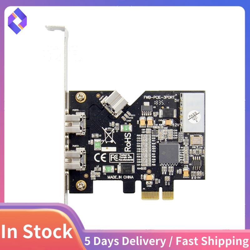 Placa Controladora PCI Express-E X1 Para 3 Portas 1394B , Adicional FireWire 800