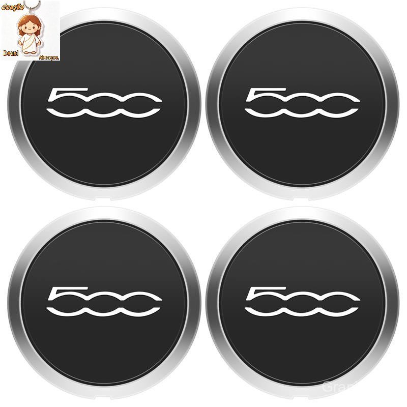 Calota 4Pçs 133mm para Conjunto de tampas cubo centro Fiat 500 rodas 68078419Ac 68078421Capa de poeira AC 51884863