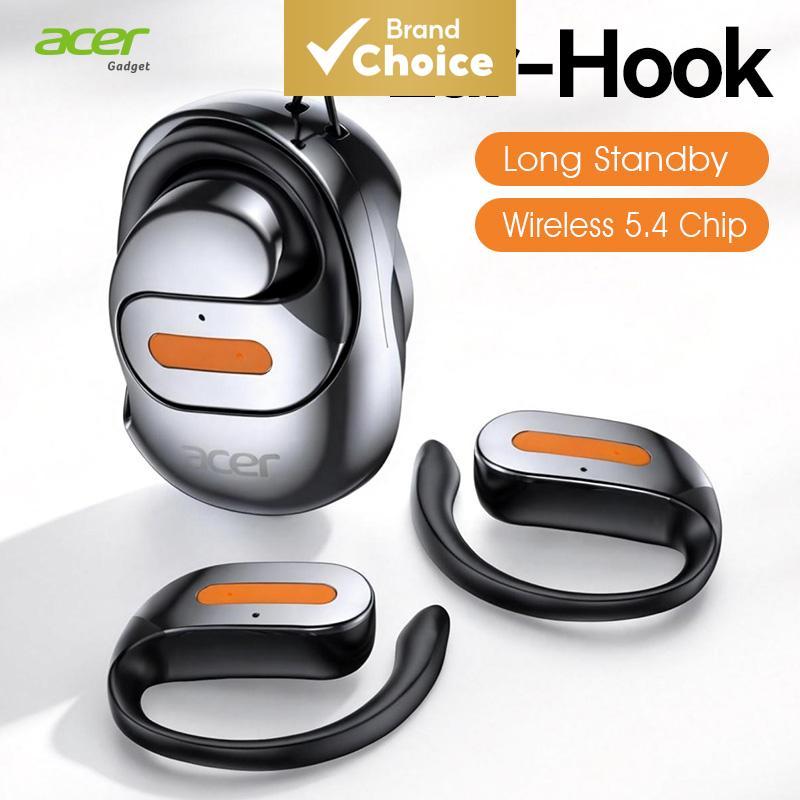 Fones de Ouvido Acer OHR502 Esportivos: abertos, Bluetooth, TWS estéreo, leves, ideais para treino, música, uso diário e