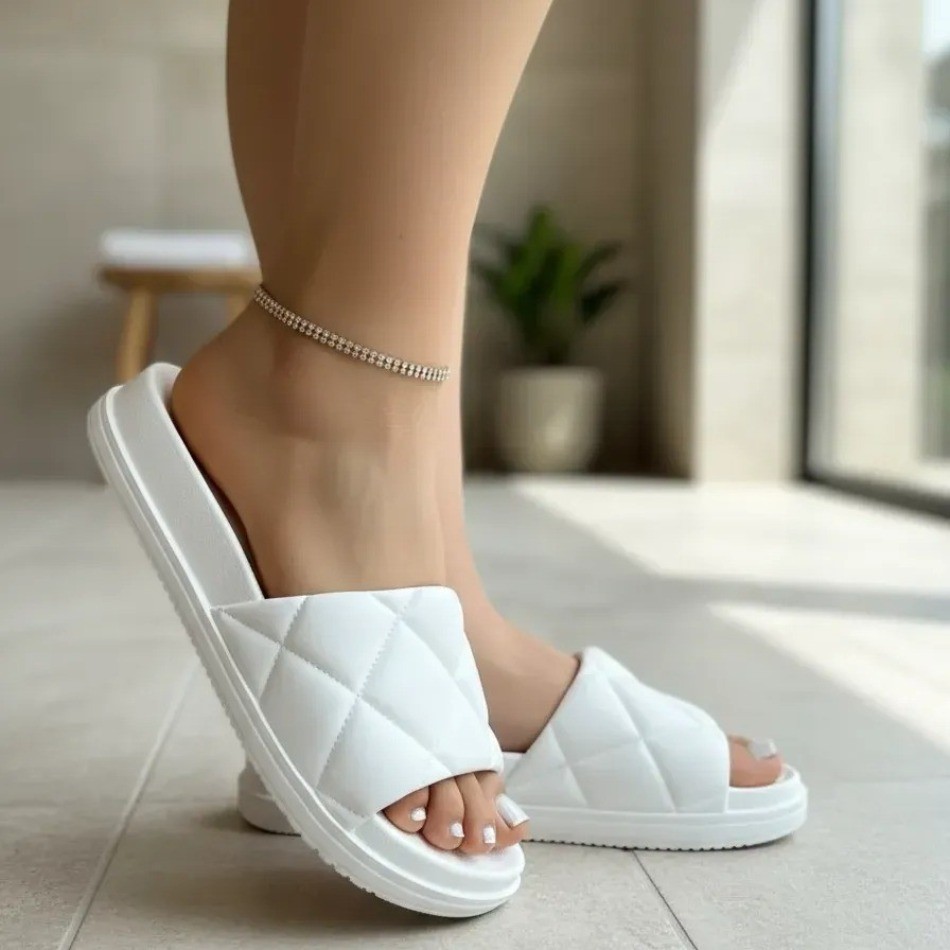 Chinelo Feminino Nuvem Slide 3D chinelo feminino nuvem Estiloso Leve Macio Confortável
