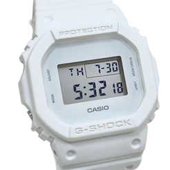 Relógio Casio Masculino G Shock Digital Monocromático Branco DW-5600WW-7DR