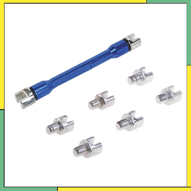 Chave De Raio Para Motocicleta , De 5.4-6.8mm , Roda Fivela , Adequada 8 Tamanhos De Mamilos OA